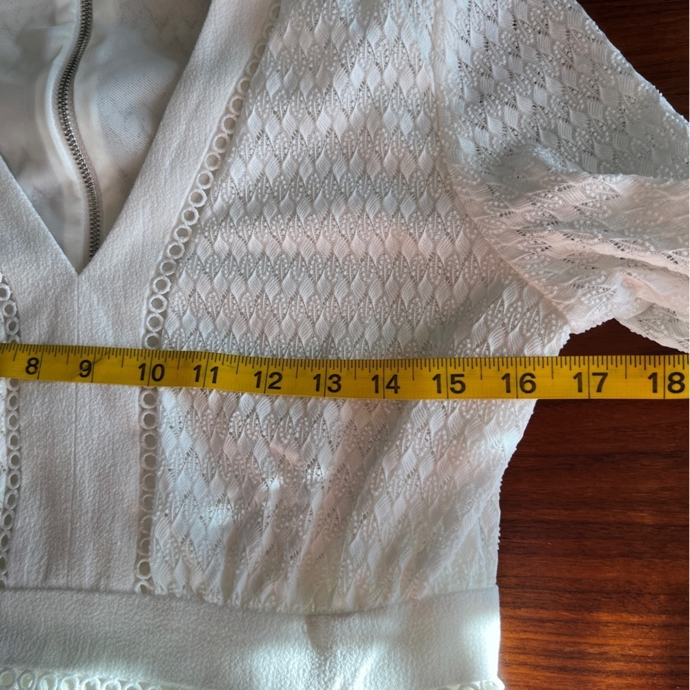 MAJE Rossignol white Fit-and-Flare Mini Dress size 1 or Small - Picture 16 of 16
